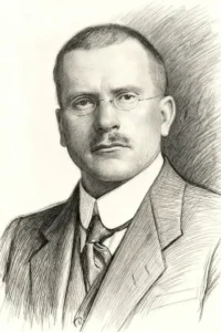 Jung – szkicowy portret Carla Gustava Junga w czarno-białej stylistyce