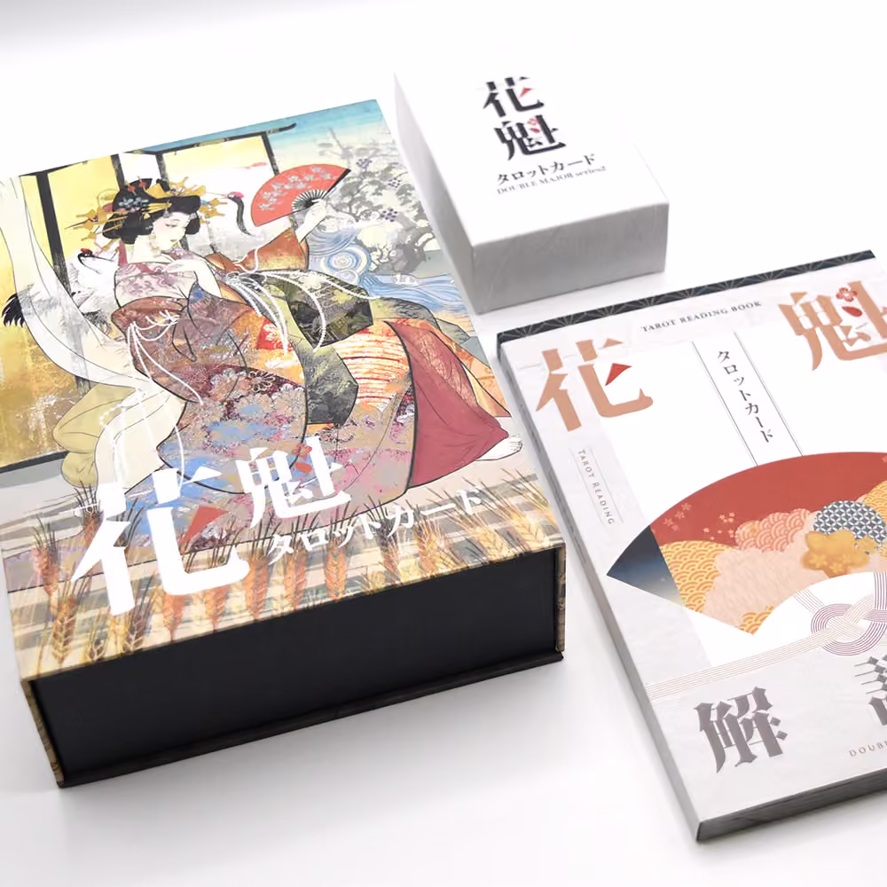 Talia tarota OIRAN Tarot Cards Double Major Prime Muse z pudełkiem i przewodnikiem