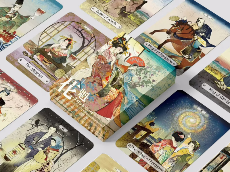 Talia tarota OIRAN Tarot Cards Double Major z pudełkiem i kartami